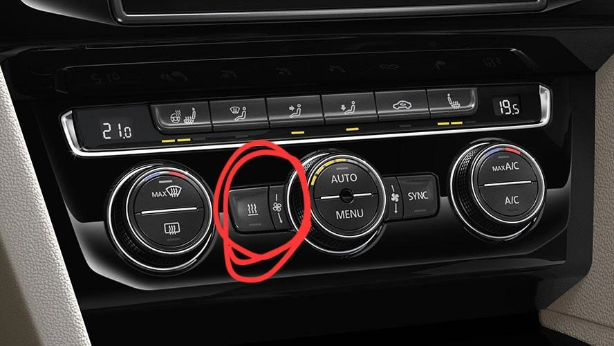 Example of pre-heating system interface
