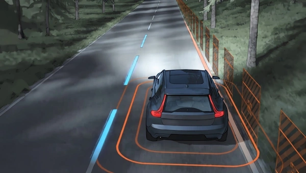 Volvo Run off road protection system