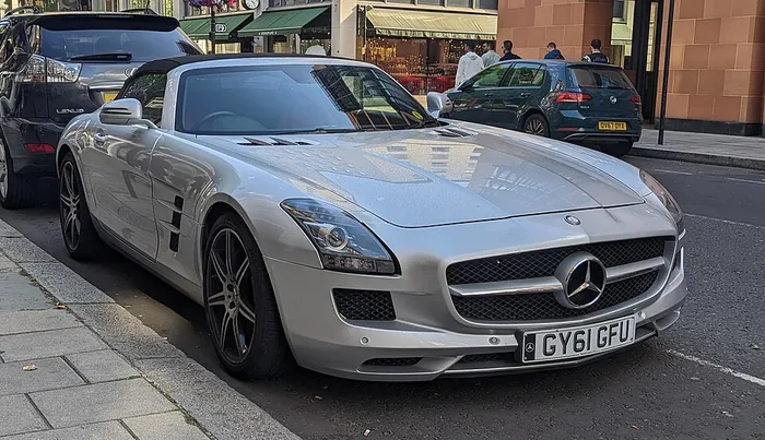 Mercedes-Benz SLS AMG on display exterior view