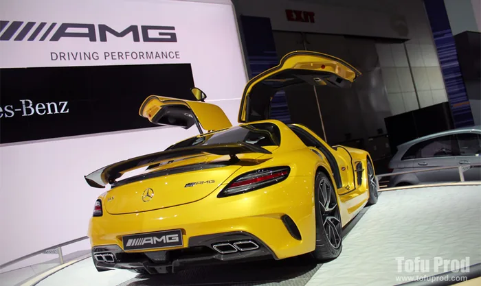 Mercedes-Benz SLS AMG GT Coupé exterior at auto show
